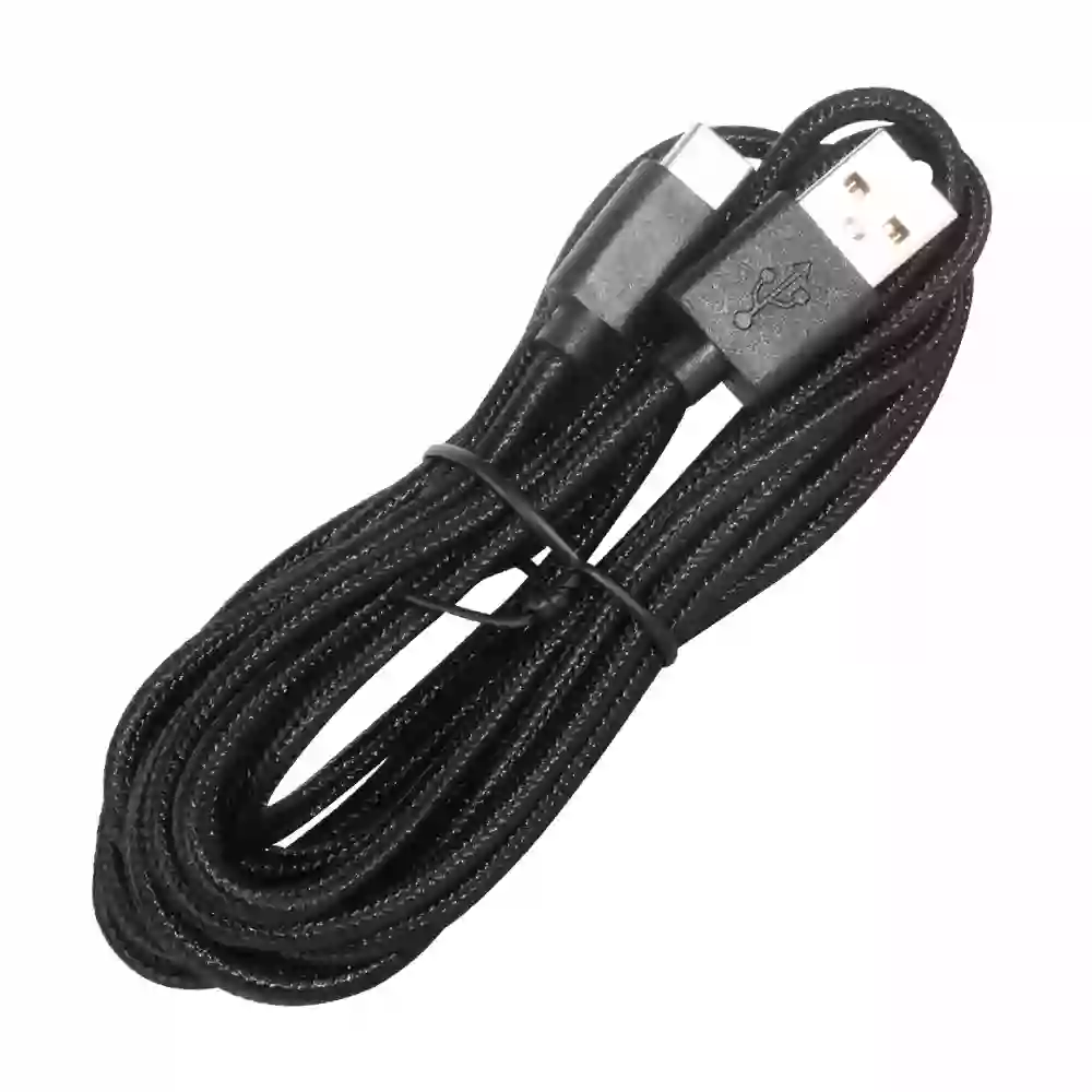 USB to type c USB Luminous Braided Charging Cable for Android and PS5 XBOX Gamepad { 3 METRES }
